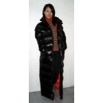 New unisex shiny nylon winter parka down parka wet look winter coat down coat M - 3XL