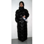 New unisex shiny nylon winter parka down parka wet look winter coat down coat M - 3XL