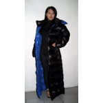 New unisex shiny nylon winter parka down parka wet look winter coat down coat M - 3XL