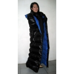 New unisex shiny nylon winter parka down parka wet look winter coat down coat M - 3XL