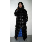 New unisex shiny nylon winter parka down parka wet look winter coat down coat M - 3XL