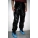 New unisex shiny nylon wet look sport trousers training jogging trouser black