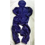 New shiny nylon wet look overalls jumpsuit with mask custom made JS2046-1S