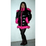 New coated shiny nylon wetlook down jacke down coat winter jacket winter coat M - 3XL