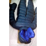 New unisex shiny nylon down overalls wet look down suit masked jumpsuit custom made