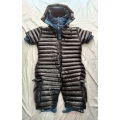 New shiny nylon wet look short overalls down jumpsuit SJ7031 customized