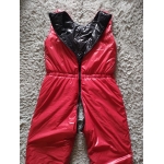 New unisex shiny nylon wet look ski bibs ski jumpsuit SP1047