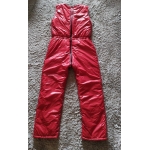 New unisex shiny nylon wet look ski bibs ski jumpsuit SP1047