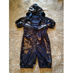 New shiny nylon wet look suit jumpsuit custom made satin short rompers New shiny nylon wet look suit jumpsuit custom made satin short rompers