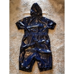 New shiny nylon wet look suit jumpsuit custom made satin short rompers New shiny nylon wet look suit jumpsuit custom made satin short rompers