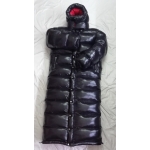 New unisex wet look shiny nylon winter jacket down coat overfilled customized
