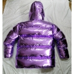 New unisex wet look shiny nylon winter jacket down jacket WJ2252