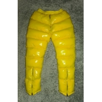 New unisex shiny nylon wet look overfilled trousers winter trousers down trousers S - 3XL
