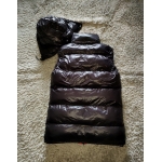 New unisex shiny nylon quilted winter vest wet look puffer down waistcoat WV2225