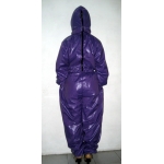 New shiny nylon wet look overalls jumpsuit with mask custom made S - 5XL