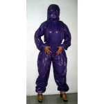 New shiny nylon wet look overalls jumpsuit with mask custom made S - 5XL