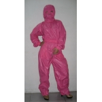 New shiny nylon wet look overalls jumpsuit with mask custom made S - 5XL