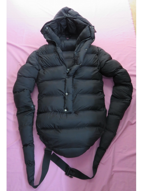 New matte nylon winter straitjacket down restraint diaper suit M - 3XL