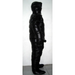 New unisex puffer shiny nylon winter overall wet look down suit custom made