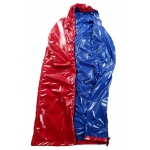 New unisex wet look coated shiny nylon coat raincoat M-3XL