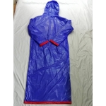 New unisex wet look coated shiny nylon coat raincoat M-3XL